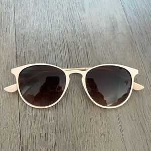 Very light pink and gold sunglasses